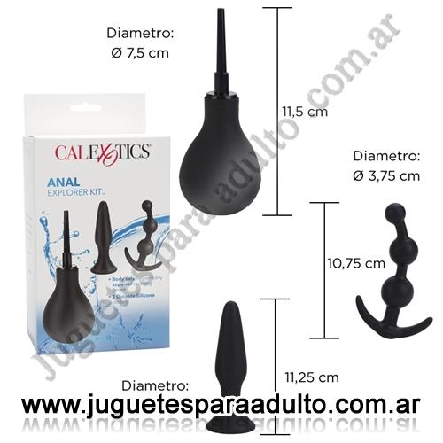 Productos eróticos, , Kit Anal plug,dilatador y limpiador