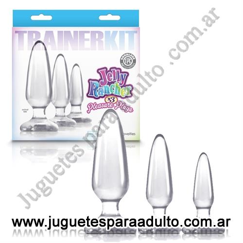 Productos eróticos, Kits, Kit de plugs anales transparentes