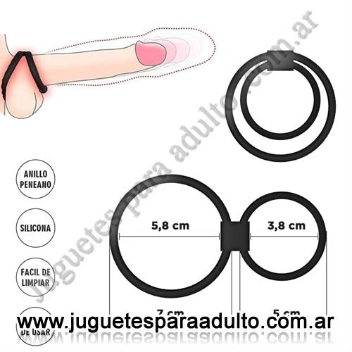 Especificos, Anillos sin vibrador, Anillo para pene y testiculos para retrasar la eyaculacion