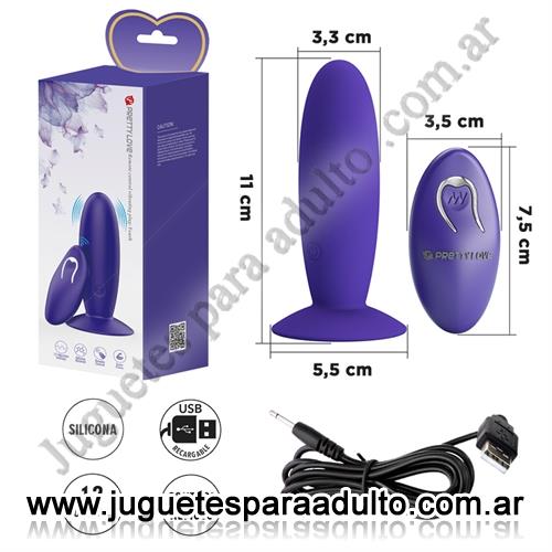 Anales, Anal con vibrador, Dilatador anal con control remoto y carga USB