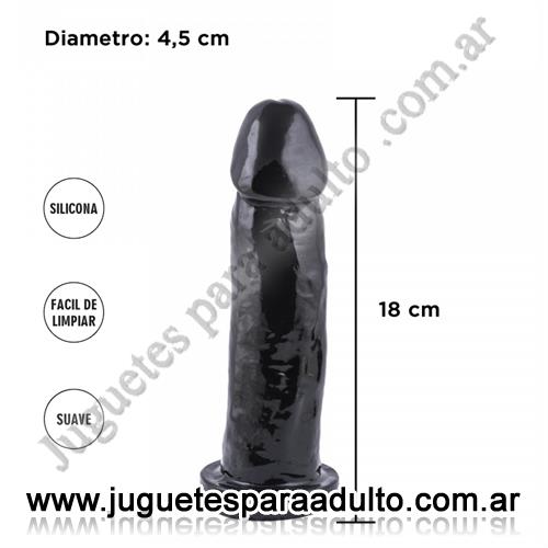 Consoladores, , Dildo macizo super negro