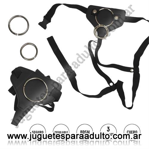 Cueros eróticos, Accesorios de cuero, Arnes regulable de tres aros