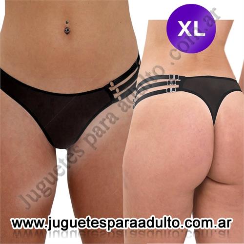 Lencería femenina, Tangas eroticas, Less Abierta de Puntilla Elastizada en Talla XL