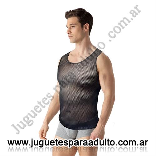 Lencería masculina, , Musculosa de Red en Talla XL Moderna y Fresca