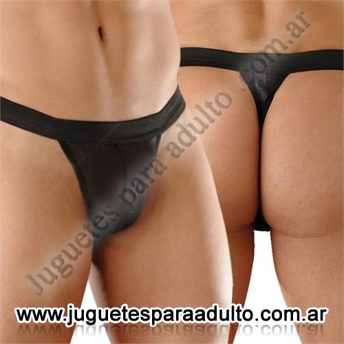 Lencería masculina, Lenceria masculina, Tanga negra elastico ancho