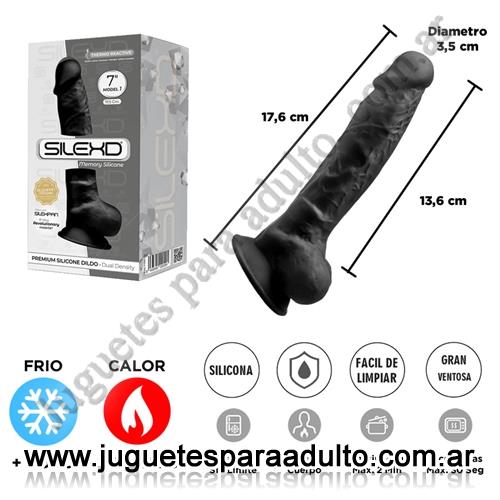 Consoladores, Consoladores sopapa jelly, Dildo Negro Premium Real Skin Model 1 con ventosa de 18 centimetros