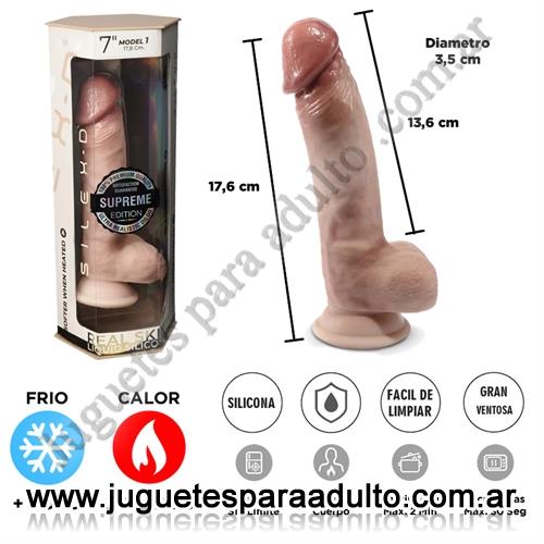 Marcas Importadas, Adrien Lastic, Dildo Premium Real Skin Model 1 de 18 centimetros con ventosa