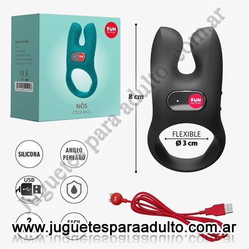 MARCAS IMPORTADAS, Fun Factory, Nos Anillo vibrador para retrasar la eyaculacion con carga USB Marcas Importadas, Fun Factory, Nos Anillo vibrador para retrasar la eyaculacion con carga USB