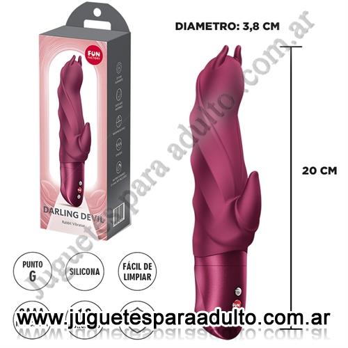 MARCAS IMPORTADAS, Fun Factory, Darling Devil vibrador para estimulacion de punto G y clitoris Marcas Importadas, Fun Factory, Darling Devil vibrador para estimulacion de punto G y clitoris