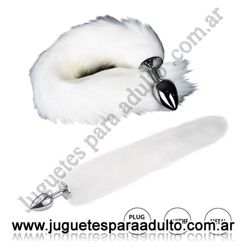 Anales, , Plug anal metalico con cola de zorro blanca