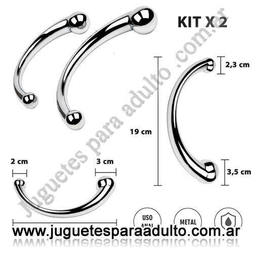 Marcas Importadas, Hard Steel, Anal plug doble punta de metal