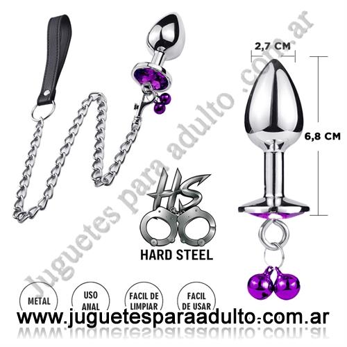 Anales, Joyas Anales, Joya anal violeta con correa