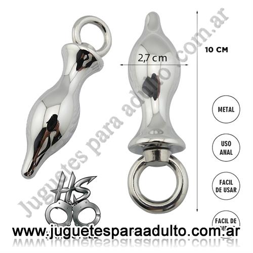 Anales, , Plug anal metalico con aro extractor Small