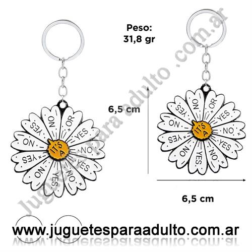 Accesorios, Cotillon erotico, Llavero flor yes or no