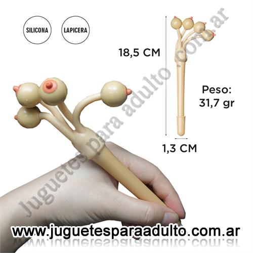 Accesorios, Antifaces eroticos, Lapicera con pechos que cuelgan