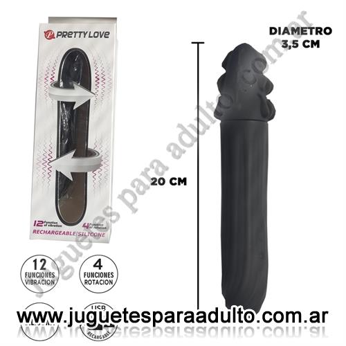 Estimuladores, Estimuladores de clitoris, Aaron vibrador rotativo con 12 funcoines de vibracion y rotacion