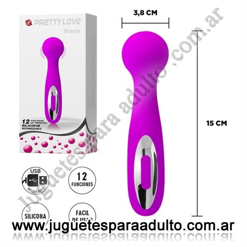 MARCAS IMPORTADAS, Pretty Love, Estimulador vaginal con carga USB y 12 funciones de vibracion Marcas Importadas, Pretty Love, Estimulador vaginal con carga USB y 12 funciones de vibracion