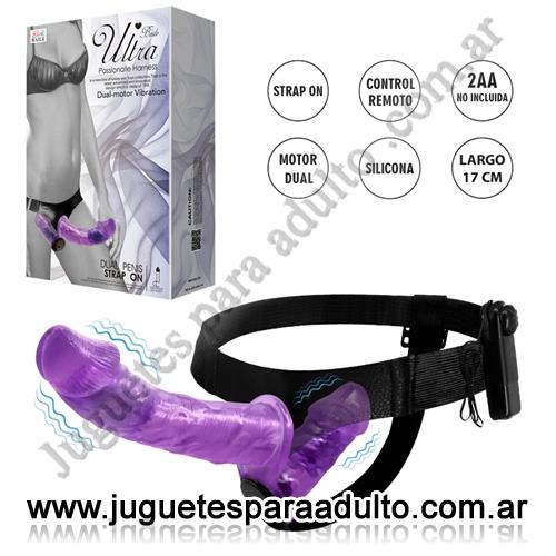 Especificos, , Arnes con doble dildo y vibracion