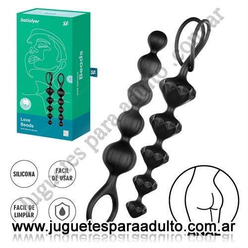 Marcas Importadas, Satisfyer, Love Beads par de Rosarios anales negros