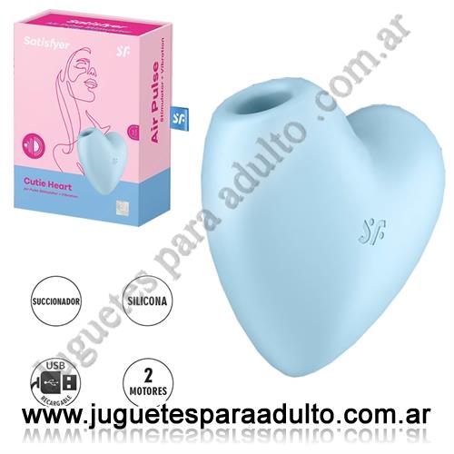 Estimuladores, Succionadores, Cutie Heart Succionador en forma de corazon y carga USB