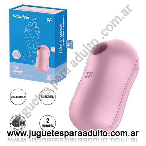 Marcas Importadas, Satisfyer, Cotton Candy Succionador de clitoris con carga USB