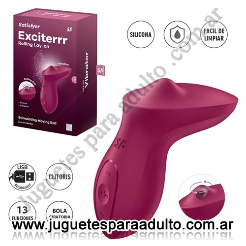 Vibradores, Vibradores con estimulacion, Exciterrr (Berry) estimulador vaginal con bola movil