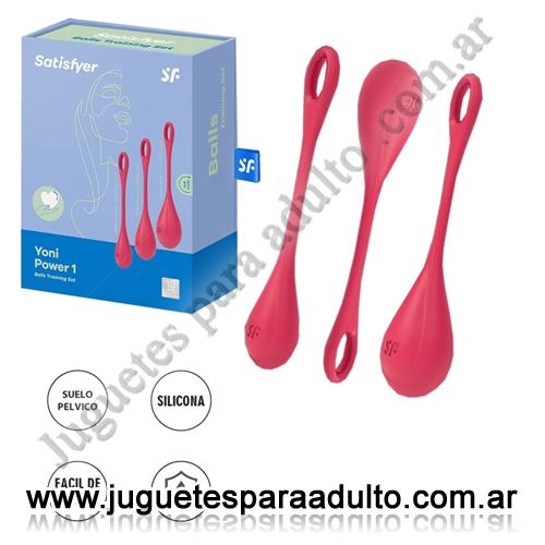 Marcas Importadas, Satisfyer, Yoni Power 1 Kit de entrenamiento para fortalecer los músculos del suelo pélvico