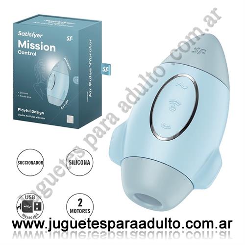 Marcas Importadas, Satisfyer, Mission Control Succionador y vibrador con carga USB