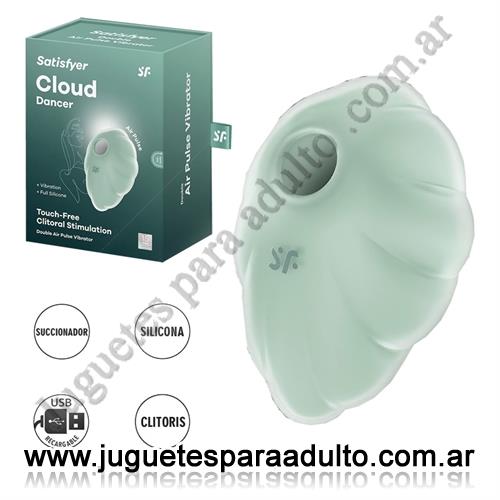 Productos eróticos, , Cloud Dancer Vibrador y succionador con carga USB