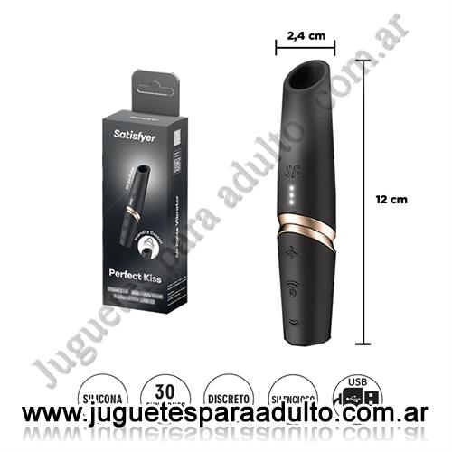Estimuladores, Estimuladores de clitoris, Perfect Kiss - Estimulador por ondas de presion con carga USB