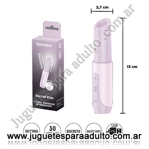 Estimuladores, Estimuladores de clitoris, Secret Kiss - Estimulador de con Succión y Vibración