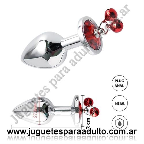 Anales, Joyas Anales, Centaurus Rojo S: Plug Anal Small con Cascabeles