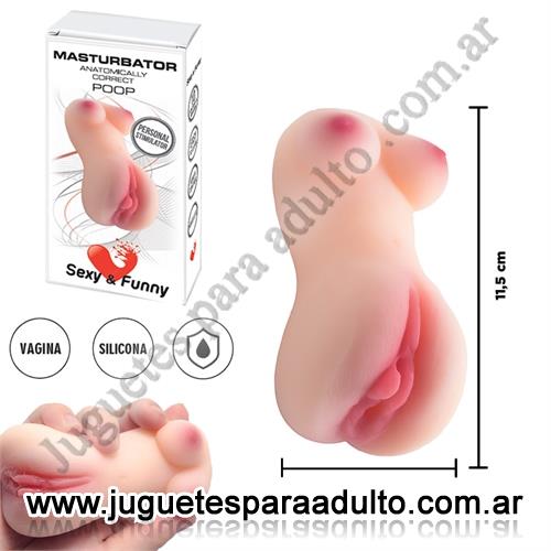MARCAS IMPORTADAS, Sexy & Funny, Masturbador en forma de semi torso con vagina Marcas Importadas, Sexy & Funny, Masturbador en forma de semi torso con vagina