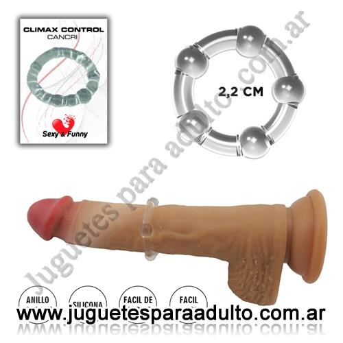 Especificos, Anillos sin vibrador, Anillo elastico transparente para retrasar la eyaculacion